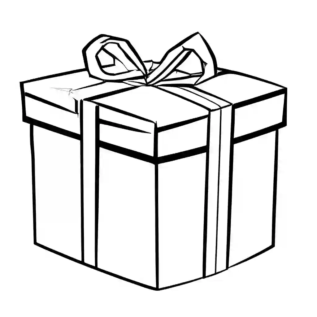 Gift Boxes coloring pages